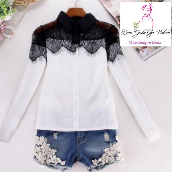 Blusa com Renda