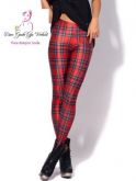 Legging Xadrez Red