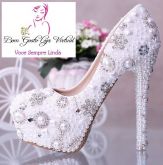 Scarpin Flower Strass